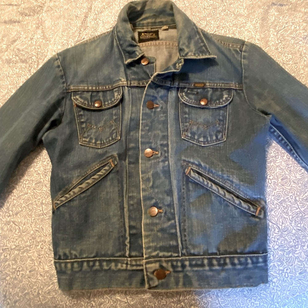 True Vintage, 1970s Maverick Jeans Jacket, Sz Small